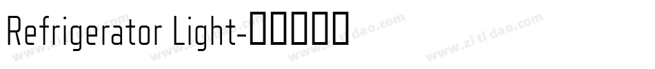 Refrigerator Light字体转换